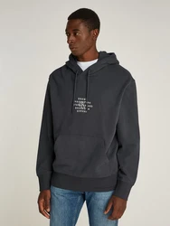 Calvin Klein Jeans Sweatshirt NYC STAMP GRAPHIC HOODIE Dunkelgrau/Schwarz/Dunkelgrün