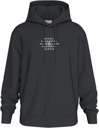 Calvin Klein Jeans Sweatshirt NYC STAMP GRAPHIC HOODIE Dunkelgrau/Schwarz/Dunkelgrün