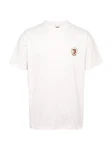 Tommy Jeans T-Shirt TJM REG RWB CREST FLAG TEE Weiß/Rosa/Beige/Dunkelblau
