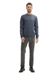 TOM TAILOR Rundhalspullover Grau/Dunkelblau