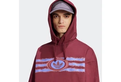 adidas Originals Kapuzensweatshirt Graphichoodie Dunkelrot/Bordeaux/Rot/Lila