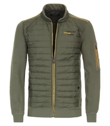 CASAMODA Sweatjacke Dunkelgrün/Grün