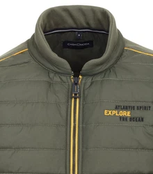 CASAMODA Sweatjacke Dunkelgrün/Grün