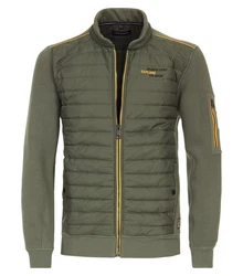 CASAMODA Sweatjacke Dunkelgrün/Grün