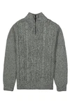 GARCIA Pullover mit Zipper Dunkelgrau/Grau/Hellgrau
