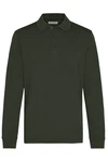 bugatti Langarm-Poloshirt Dunkelgrün/Grün