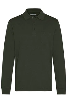 bugatti Langarm-Poloshirt