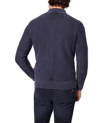 Pioneer Authentic Jeans Strickpullover Dunkelblau/Blau