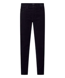 Pioneer Authentic Jeans Cordhose RANDO Five-Pocket Style Dunkelblau/Lila