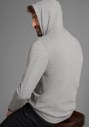 H.I.S Kapuzensweatshirt mit Logoprint Grau/Rosa/Hellgrau