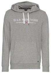 H.I.S Kapuzensweatshirt mit Logoprint Grau/Rosa/Hellgrau