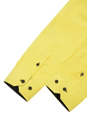 Rusty Neal Langarmhemd Slim-Fit Gelb