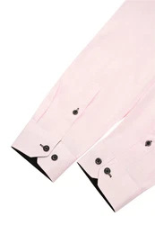 Rusty Neal Langarmhemd Slim-Fit Rosa/Rot