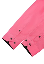 Rusty Neal Langarmhemd Slim-Fit Rosa/Rot