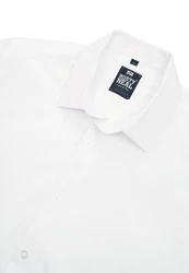 Rusty Neal Langarmhemd Slim-Fit Weiß/Creme