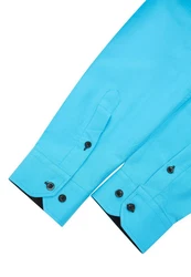 Rusty Neal Langarmhemd Slim-Fit Türkis/Blau/Dunkelblau/Hellblau