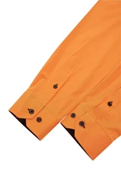 Rusty Neal Langarmhemd Slim-Fit Orange/Rot