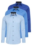 Rusty Neal Langarmhemd Slim-Fit Pastell/Dunkelblau/Blau/Hellblau Rusty Neal Langarmhemd Slim-Fit Pastell/Dunkelblau/Blau/Hellblau
