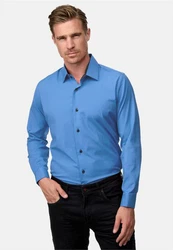 Rusty Neal Langarmhemd Slim-Fit Grau/Pastell/Hellblau/Blau/Dunkelblau