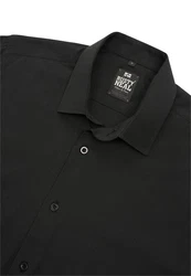 Rusty Neal Langarmhemd Slim-Fit Schwarz/Dunkelrot/Braun/Rot