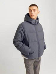 Jack & Jones Steppjacke JORVesterbro Puffer Jacket Dunkelgrau/Dunkelblau/Grau/Schwarz