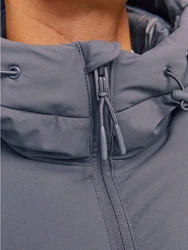 Jack & Jones Steppjacke JORVesterbro Puffer Jacket Dunkelgrau/Dunkelblau/Grau/Schwarz