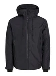 Jack & Jones Outdoorjacke JCOSUMMIT PADDED SHELL JACKET SN Schwarz/Dunkelgrau/Grau