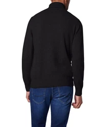 Pierre Cardin Rollkragenpullover Strick Rolli Schwarz/Dunkelgrau/Grau