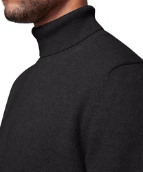 Pierre Cardin Rollkragenpullover Strick Rolli Schwarz/Dunkelgrau/Grau
