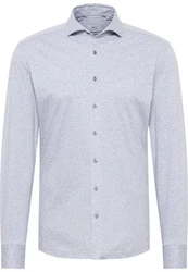 Eterna Langarmhemd SLIM FIT Grau