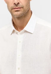 Eterna Kurzarmhemd MODERN FIT EASY IRON Weiß/Creme/Khaki
