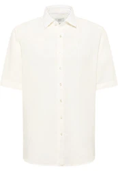 Eterna Kurzarmhemd MODERN FIT EASY IRON Weiß/Creme/Khaki