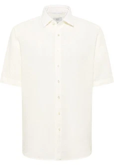 Eterna Kurzarmhemd MODERN FIT EASY IRON Weiß/Creme/Khaki
