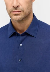 Eterna Kurzarmhemd MODERN FIT EASY IRON Blau/Dunkelblau/Hellblau