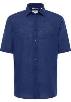 Eterna Kurzarmhemd MODERN FIT EASY IRON Blau/Dunkelblau/Hellblau