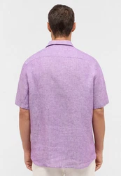 Eterna Kurzarmhemd MODERN FIT EASY IRON Lila/Rosa