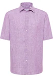 Eterna Kurzarmhemd MODERN FIT EASY IRON Lila/Rosa
