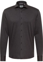 Eterna Langarmhemd MODERN FIT Dunkelgrau/Grau/Hellgrau