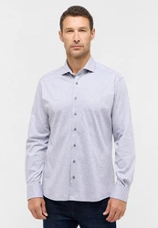 Eterna Langarmhemd MODERN FIT Grau/Hellgrau