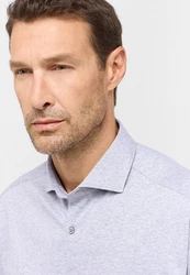 Eterna Langarmhemd MODERN FIT Grau/Hellgrau