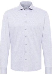Eterna Langarmhemd MODERN FIT Grau/Hellgrau