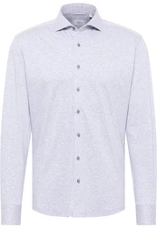 Eterna Langarmhemd MODERN FIT Grau/Hellgrau