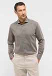 Eterna Langarmhemd MODERN FIT NON IRON Grau/Braun/Khaki/Beige