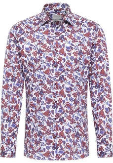 Eterna Langarmhemd SLIM FIT Rot/Lila/Rosa