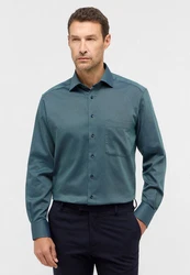 Eterna Langarmhemd COMFORT FIT Blau/Grau/Türkis/Dunkelblau/Hellblau
