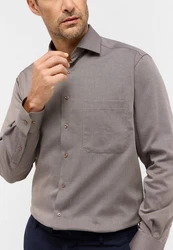 Eterna Langarmhemd COMFORT FIT Khaki/Grau/Braun/Beige/Hellgrau