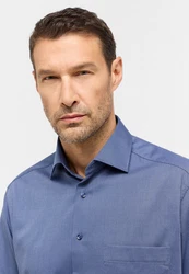Eterna Langarmhemd COMFORT FIT Dunkelblau/Grau/Hellblau/Blau