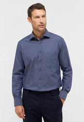 Eterna Langarmhemd MODERN FIT NON IRON Dunkelblau/Blau/Hellblau/Grau