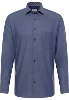 Eterna Langarmhemd MODERN FIT NON IRON Dunkelblau/Blau/Hellblau/Grau