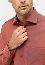 Eterna Langarmhemd MODERN FIT NON IRON Orange/Rot/Braun